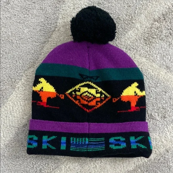 Colorful Ski Knit Beanie - Picture 3 of 3